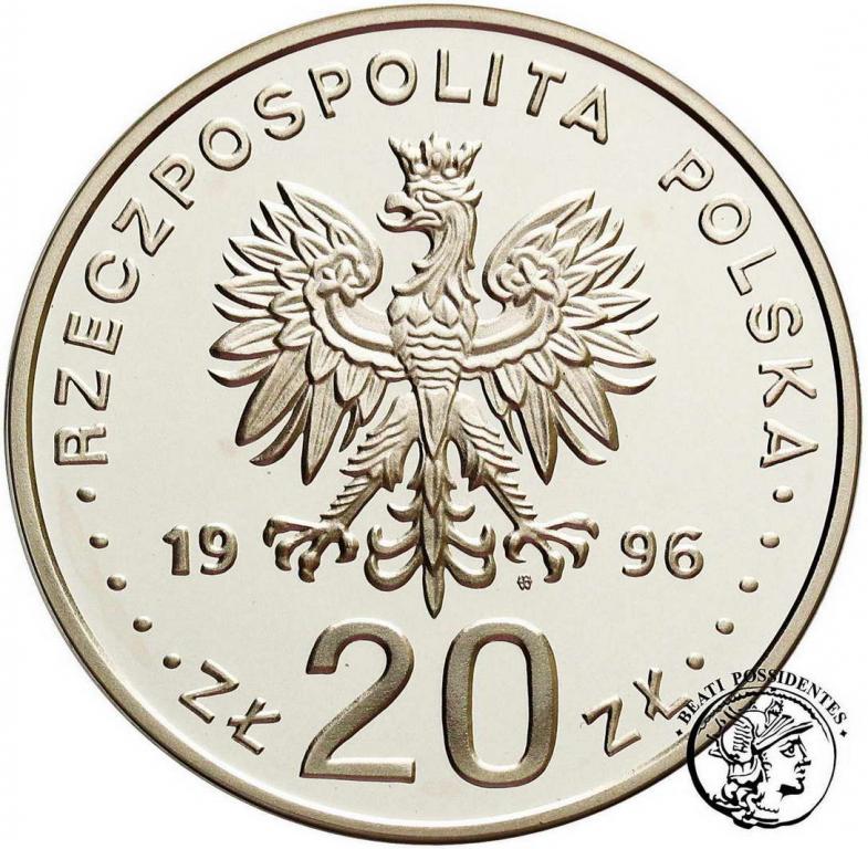 III RP 20 złotych 1996 stołeczność Warszawy st.L