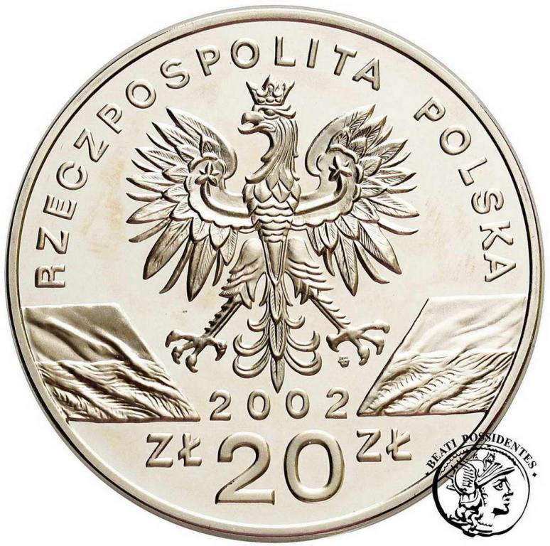 Polska III RP 20 złotych 2002 żółw st.L