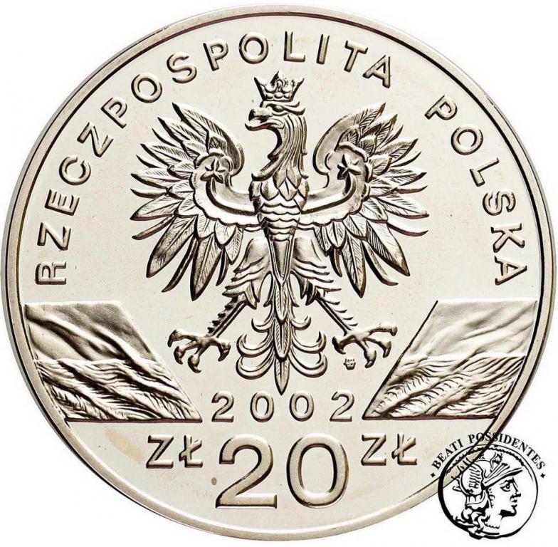Polska III RP 20 złotych 2002 żółw st.L