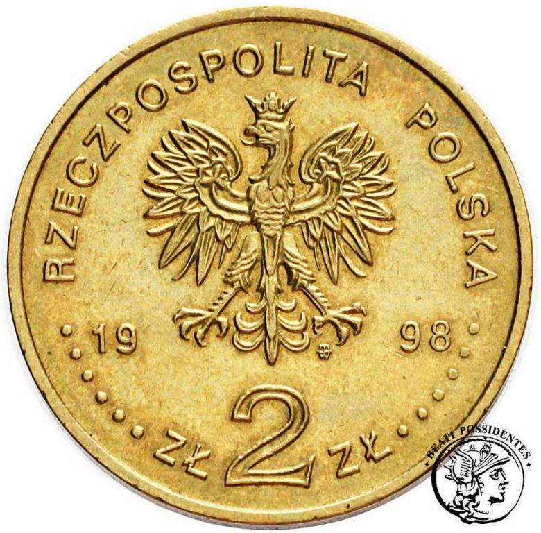 Polska III RP 2 złote 1998 Niepodległość st.1/1-