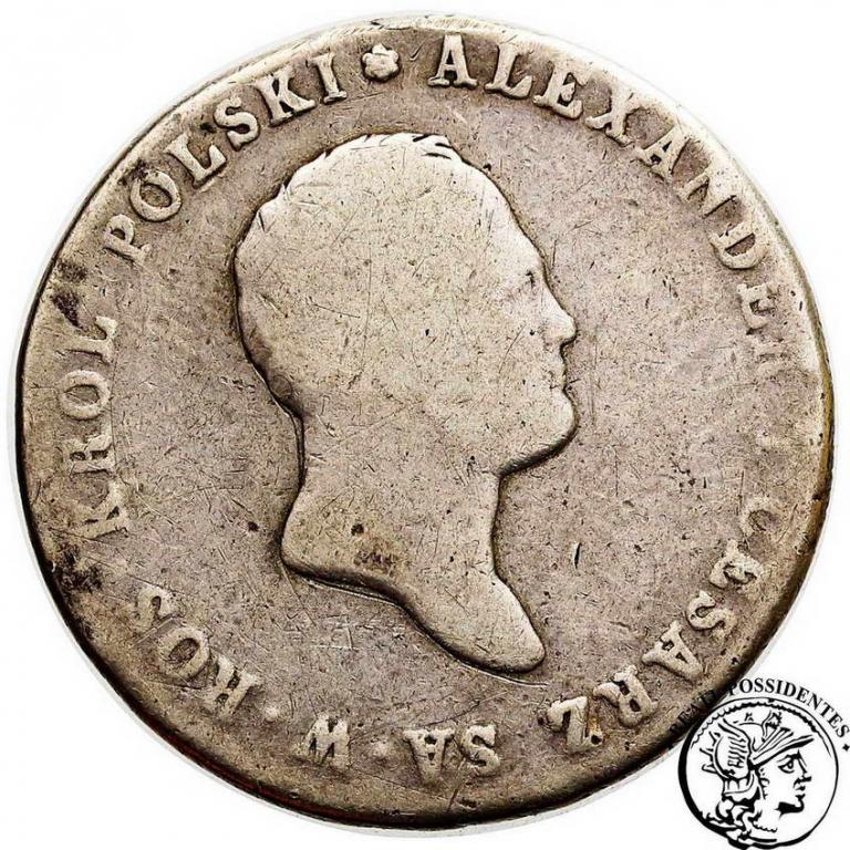 Polska 5 złotych 1817 Aleksander I st.3-/4