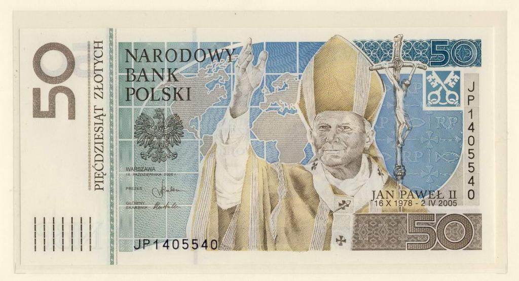 Polska 50 złotych 2006 Jan Paweł II st.1