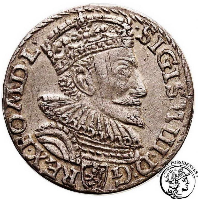 Zygmunt III Waza trojak 1594 Malbork st.3+