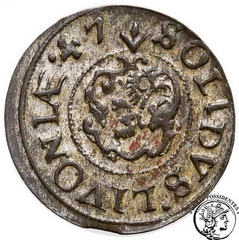 Polska Inflanty Krystyna (szw) szeląg 1647 st. 2