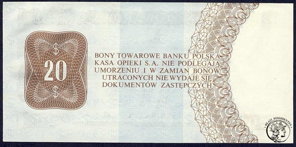 Polska Pewex bon 20 dolarów 1979 st.1