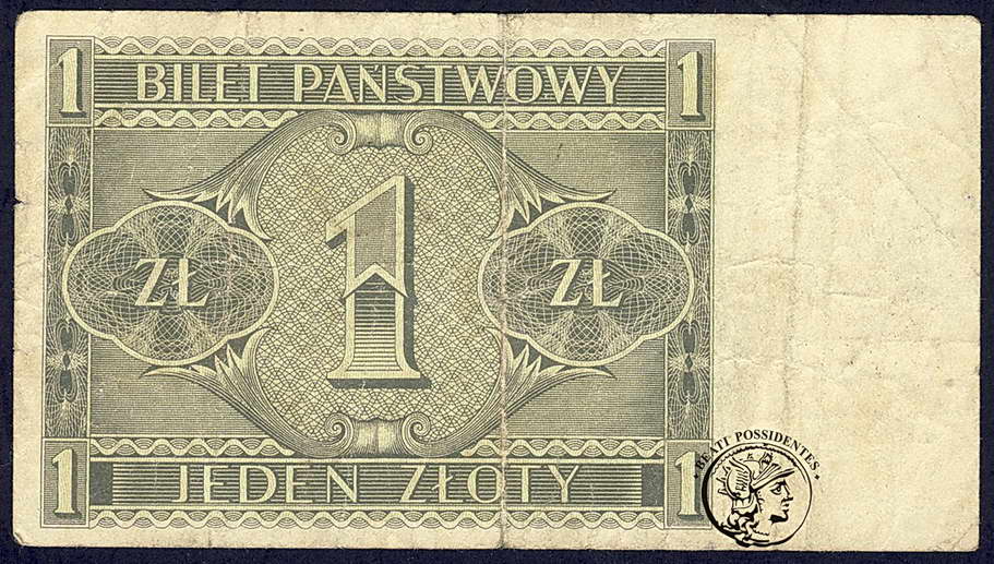 Polska 1 złoty 1938 seria Ł st.5
