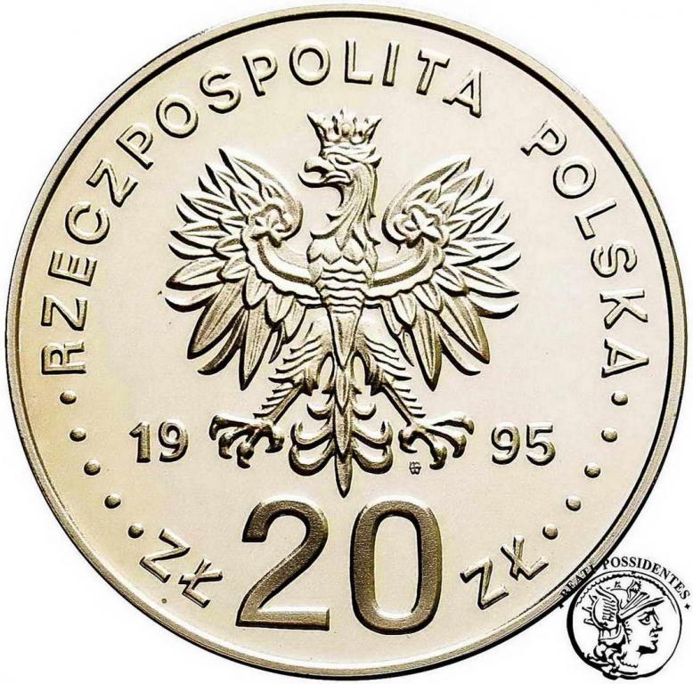 Polska III RP 20 złotych 1995 ECU - Kopernik st.L