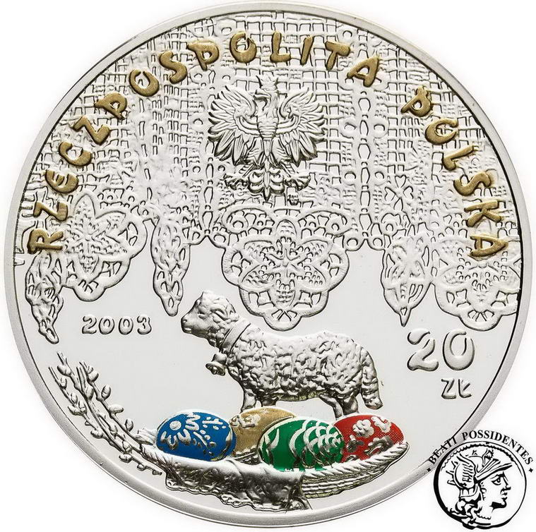 Polska III RP  20 złotych 2003 Śmigus Dyngus st.L