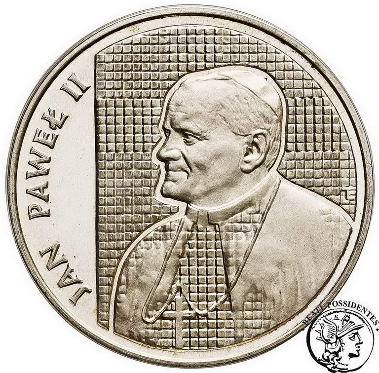 10 000 złotych 1989 Jan Paweł II kratka st. L-/L
