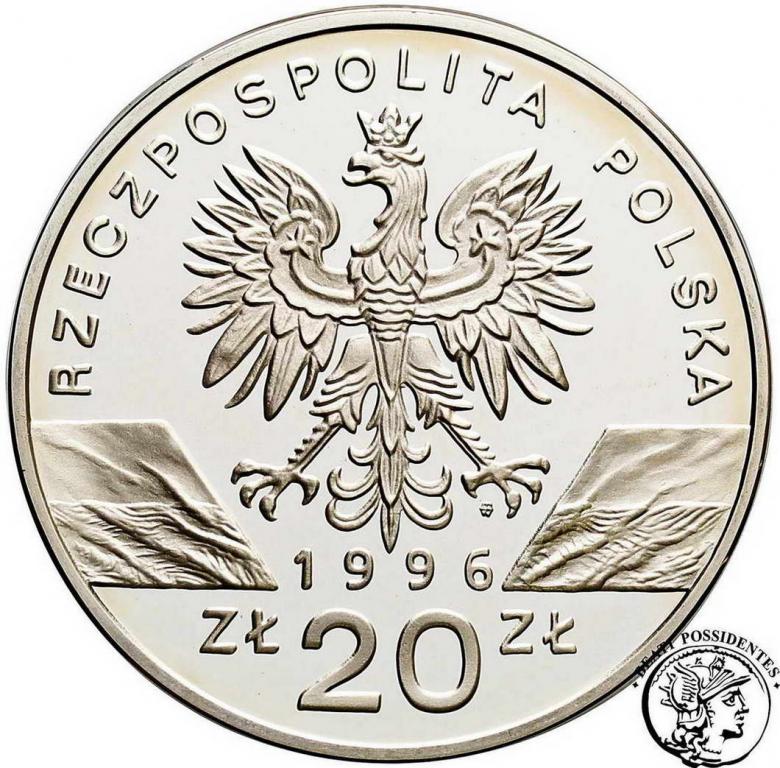 Polska III RP 20 złotych 1996 jeż st.L