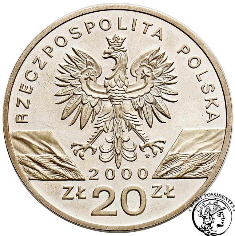 Polska III RP 20 złotych 2000 Dudek st.L-