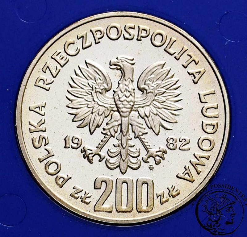Polska PRL 200 złotych 1982 FIFA Hiszpania st.L