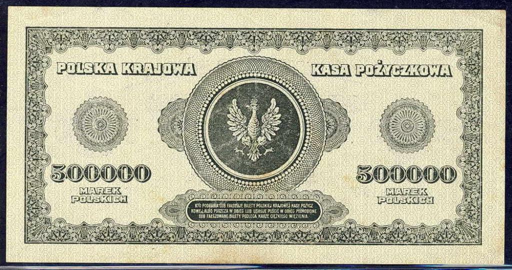 Polska 500 000 mkp 1923 seria U st.3
