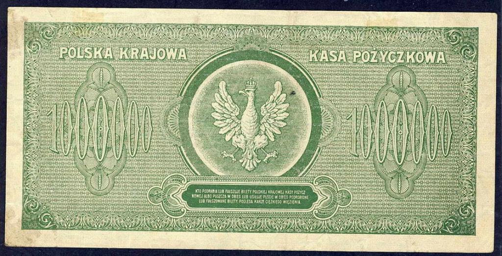 Polska 1 000 000 mkp 1923 seria G st.3