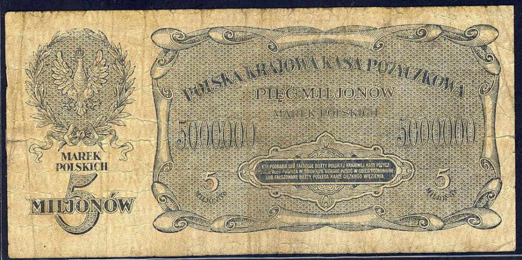 Polska 5 000 000 mkp 1923 seria D st.5