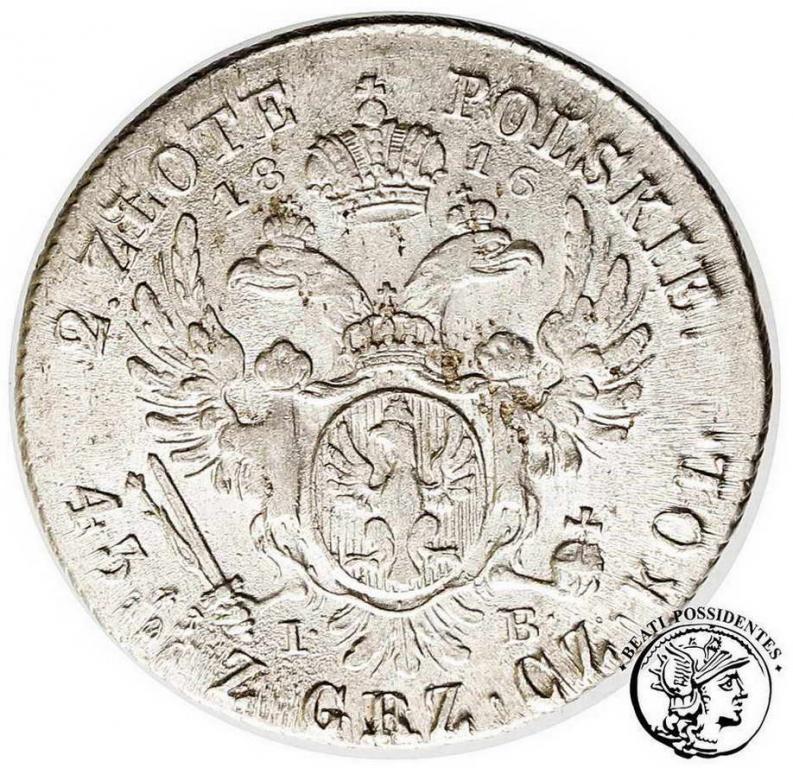 Polska 2 złote 1816 Aleksander I st.3+