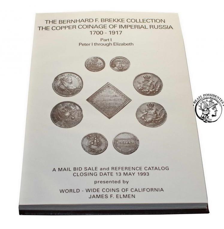 Rosja The Brekke Collection-monety miedziane Rosji