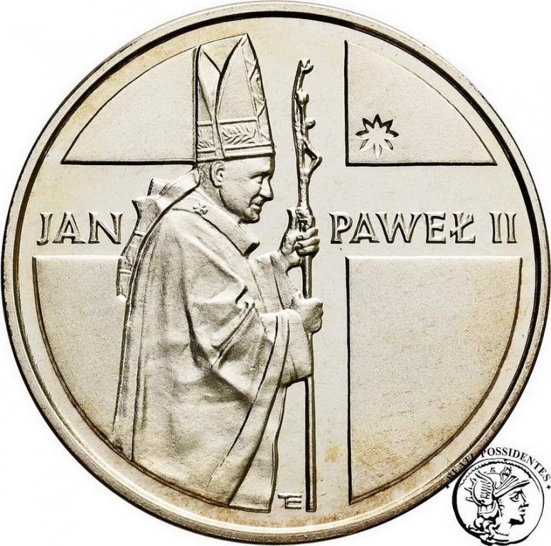 Papież 10 000 zł 1989 Jan Paweł II Pastorał st. L