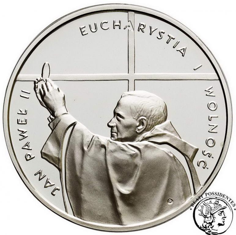 10 złotych 1997 Jan Paweł II Eucharystia st.L