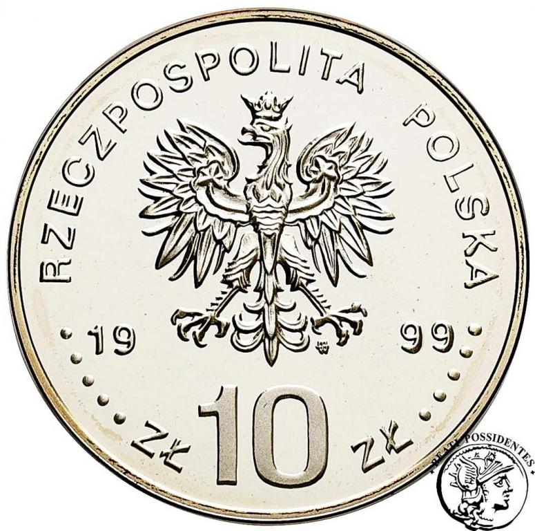 10 złotych 1999 Władysław IV Waza półpostać st.L