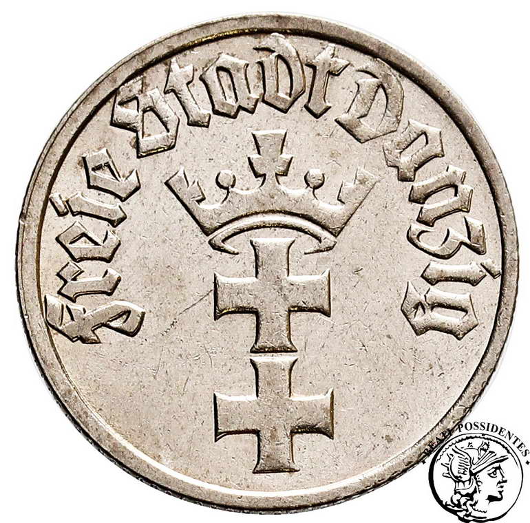Polska Wolne Miasto Gdańsk 1/2 Guldena 1932 st.2