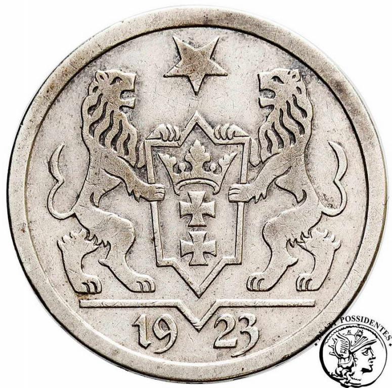 Polska Wolne Miasto Gdańsk 2 Gulden 1923 st.3