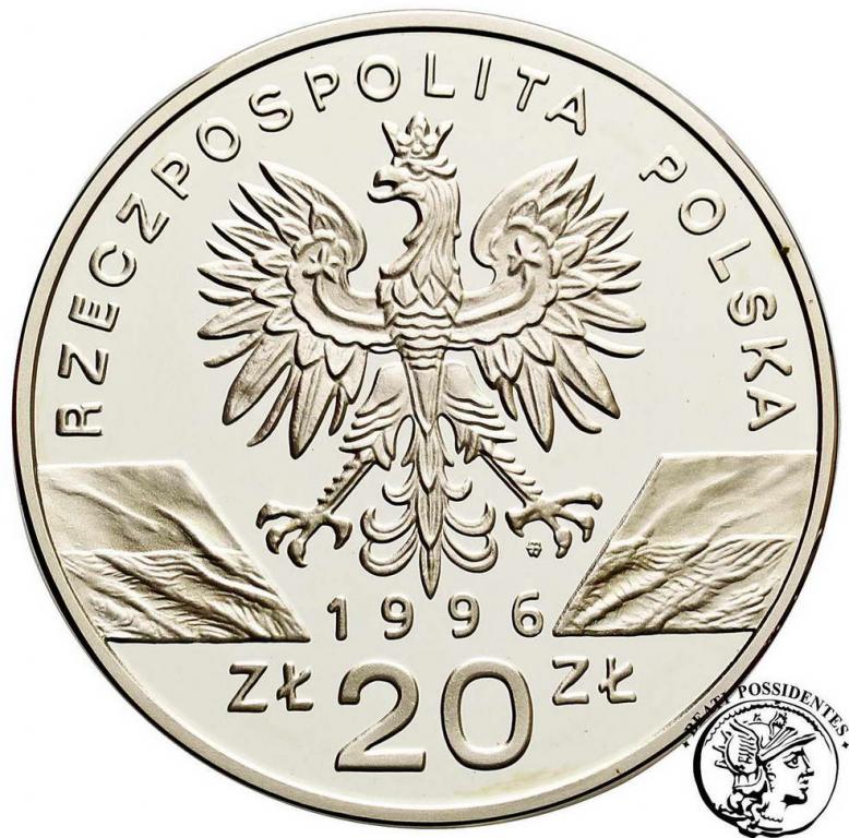 Polska III RP 20 złotych 1996 jeż st.L