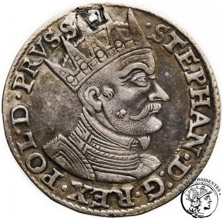 Polska Stefan Batory trojak 1579 Gdańsk st. 3-
