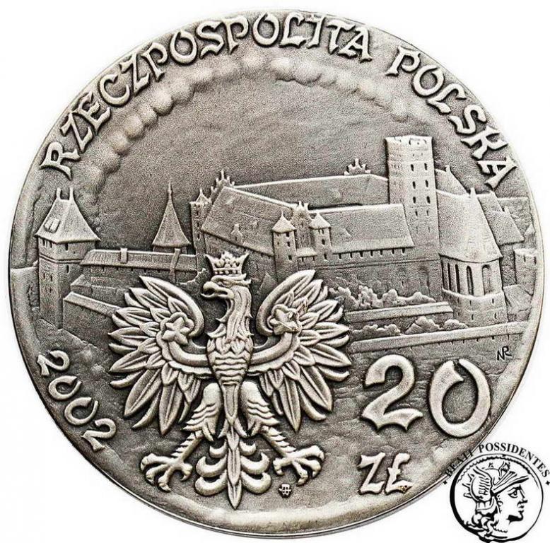 Polska III RP 20 złotych 2002 Zamek w Malborku st1
