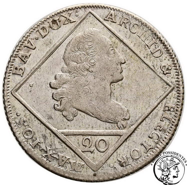 Niemcy Bawaria 20 krajcarów 1776 st. 3