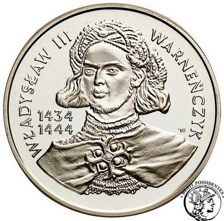 00 000 złotych 1992 Warneńczyk popiersie st.L