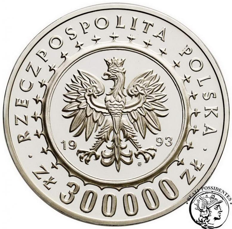 III RP 300 000 złotych 1993 Zamek w Łańcucie st.L