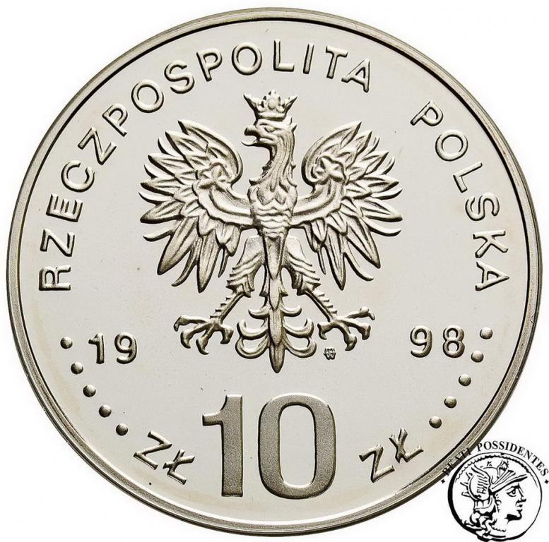 Polska III RP 10 złotych 1998 Fieldorf st.L