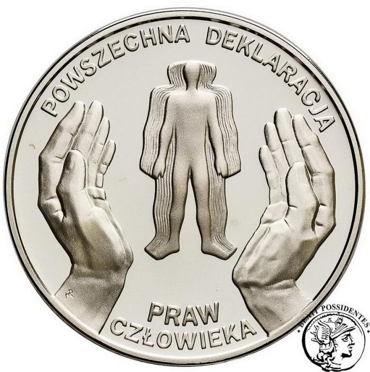10 złotych 1998 Deklaracja Praw Człowieka st.L