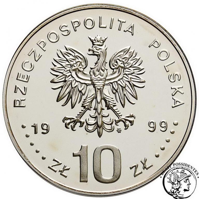 10 złotych 1999 Władysław IV Waza popiersie st.L