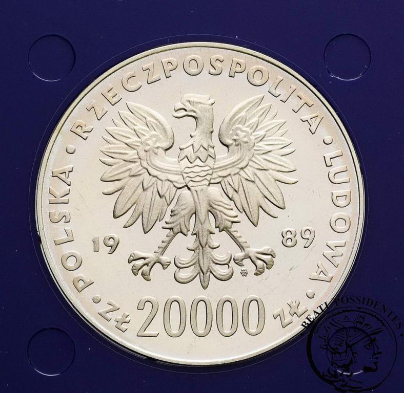 PRL 20 000 złotych 1989 FIFA Włochy 1990 st.L