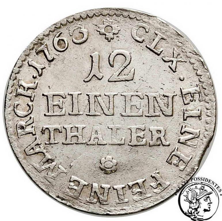 Polska August III Sas 1/12 talara 1763 st.2