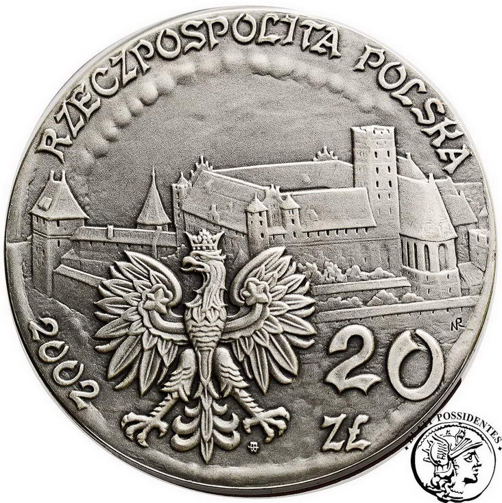 Polska III RP 20 złotych 2002 Zamek w Malborku st1