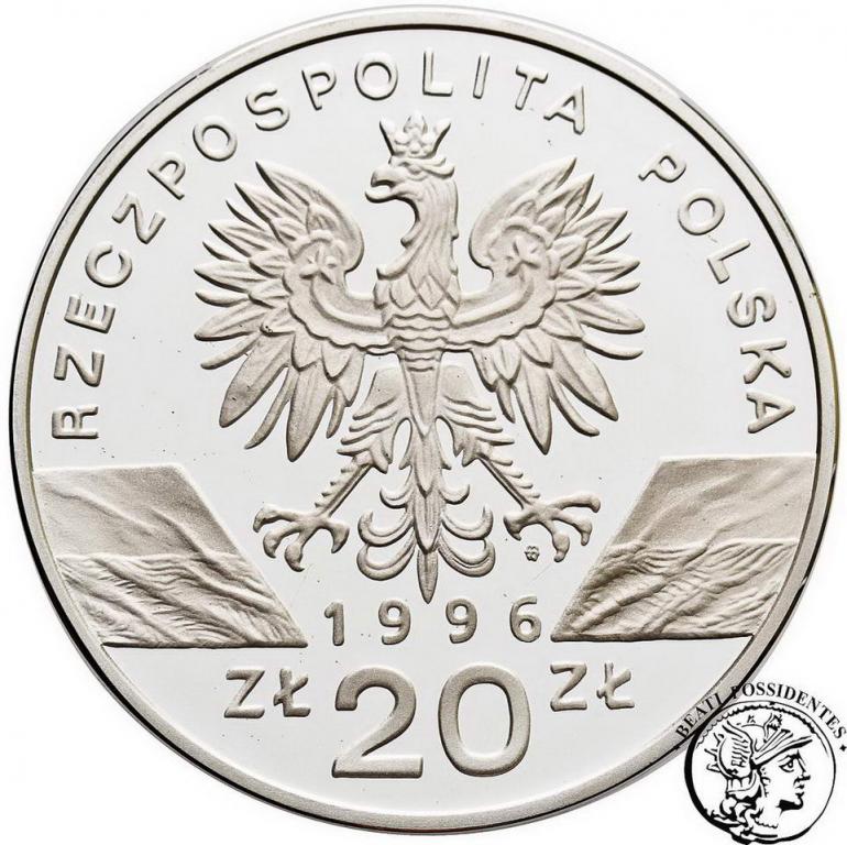 Polska III RP 20 złotych 1996 Jeże st.L