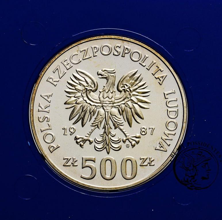 Polska PRL 500 złotych 1987 Olimpiada Seul st.L-