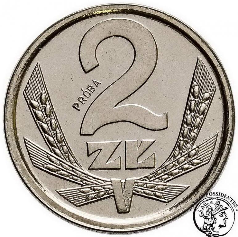 Polska PRL PRÓBA Nikiel 2 złote 1979 st.L