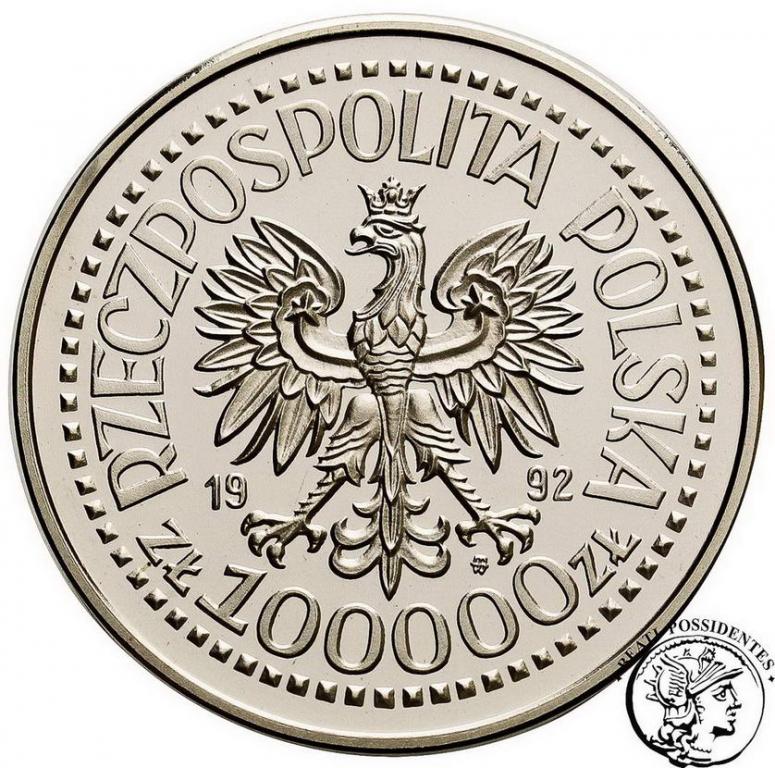 PRÓBA Nikiel 100 000 złotych 1992 Korfanty st.L