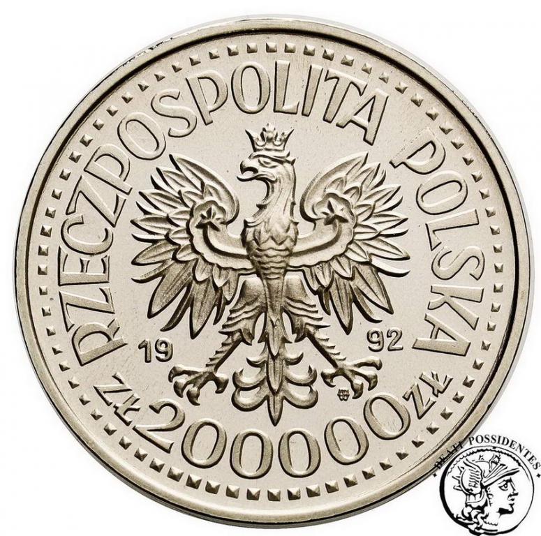 PRÓBA Nikiel 200 000 złotych 1992 Konwoje st. L/L-