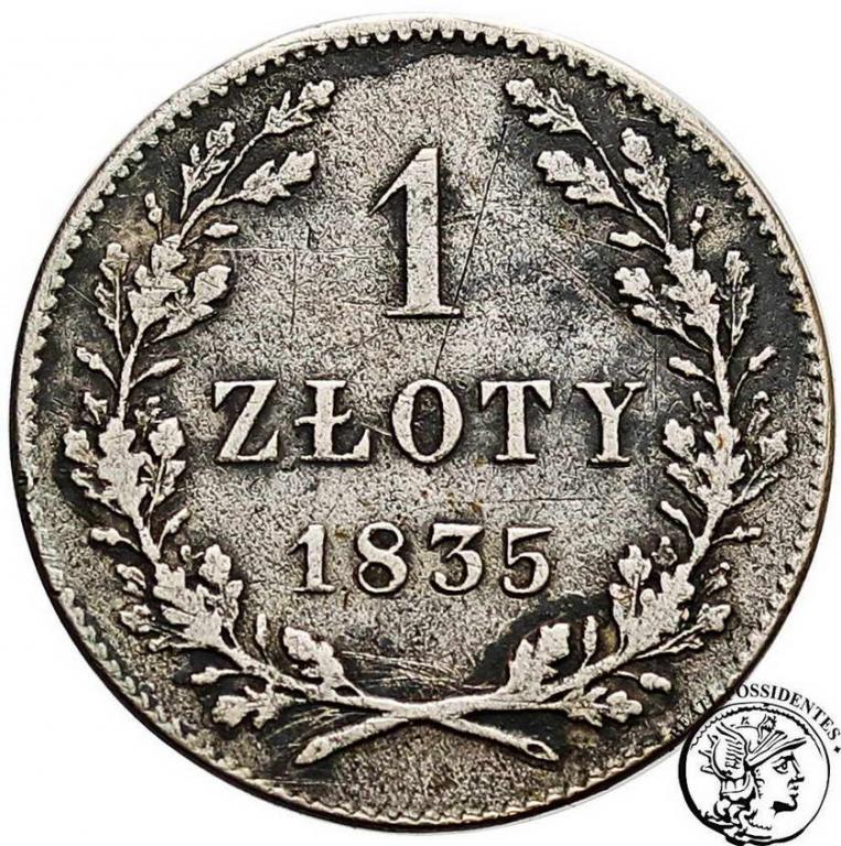 Polska Wolne Miasto Kraków 1 złoty 1835 st.3-