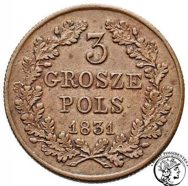 Polska Powstanie Listopadowe 3 grosze 1831 st. 2