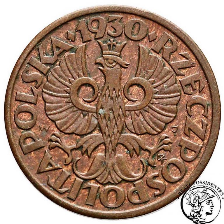 Polska II RP grosz 1930 st. 3+
