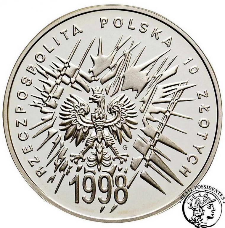III RP 10 złotych 1998 Niepodległość st.L