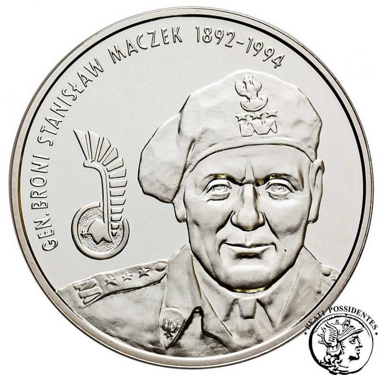 III RP 10 zł 2003 Stanisław Maczek st. L