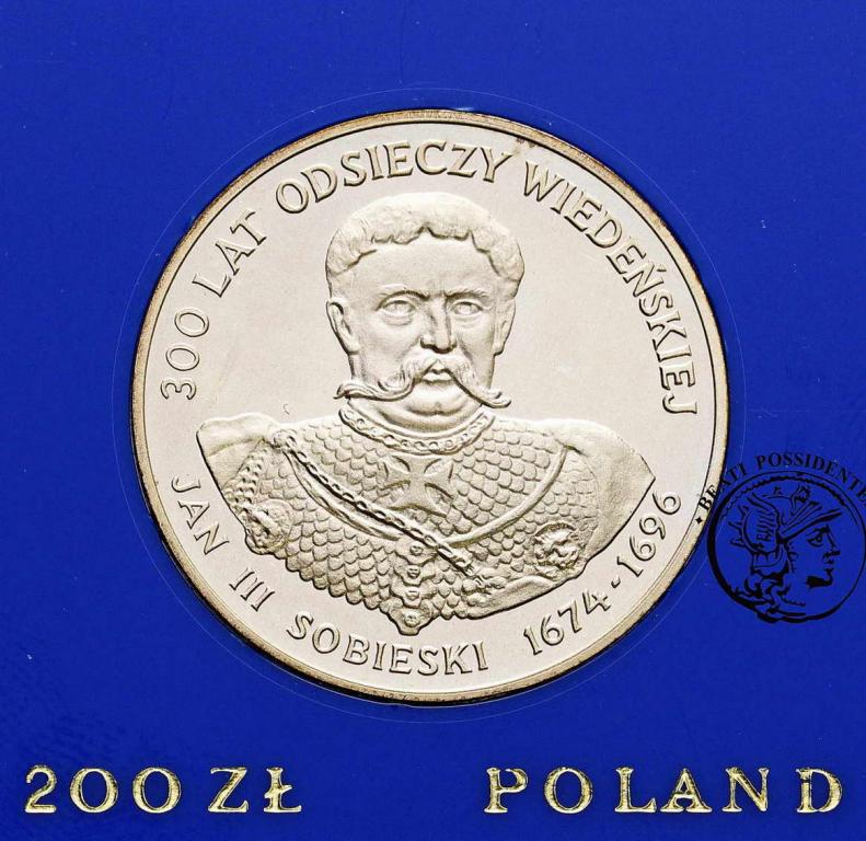 PRL 200 złotych 1983 Jan III Sobieski st.L