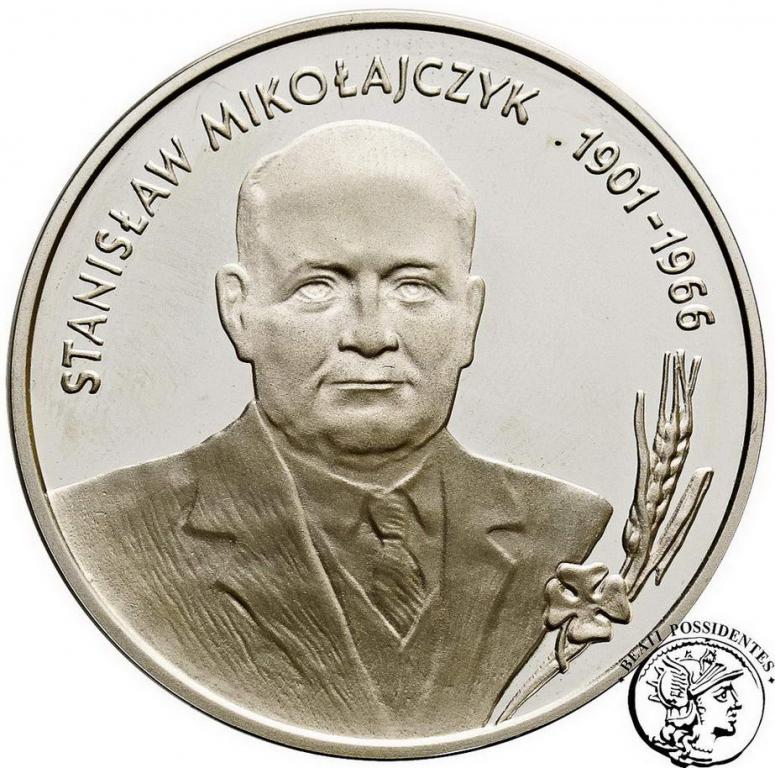Polska III RP 10 złotych 1996 S. Mikołajczyk st.L-